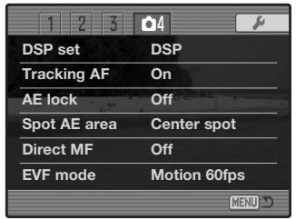 KONICA MINOLTA DIMAGE A2 - DSP (Digital Subject Program) Setup - 1