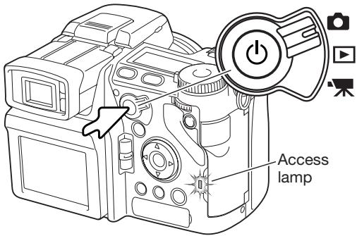 KONICA MINOLTA DIMAGE A2 - Turning on the Camera - 1