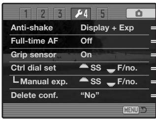 KONICA MINOLTA DIMAGE A2 - Navigating the Setup Menu - 8