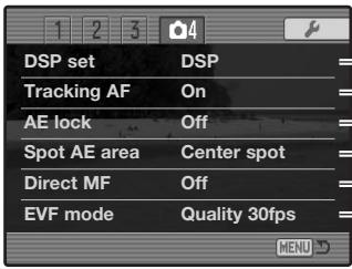 KONICA MINOLTA DIMAGE A2 - Navigating the Recording Menu - 8