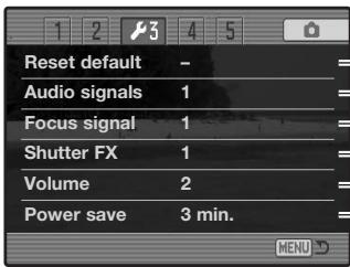 KONICA MINOLTA DIMAGE A2 - Navigating the Setup Menu - 7