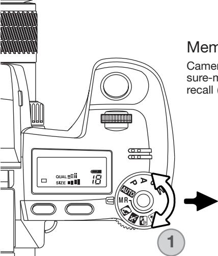 KONICA MINOLTA DIMAGE A2 - Memory - Storing Camera Settings - 2