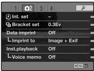 KONICA MINOLTA DIMAGE A2 - Navigating the Recording Menu - 6
