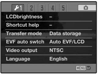 KONICA MINOLTA DIMAGE A2 - Setup Menu - 1