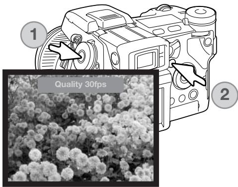 KONICA MINOLTA DIMAGE A2 - Flex Digital Magnifier selected on the menu - 3
