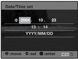 KONICA MINOLTA DIMAGE A2 - Setting the Date and Time - 8