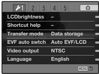 KONICA MINOLTA DIMAGE A2 - Navigating the Setup Menu - 5