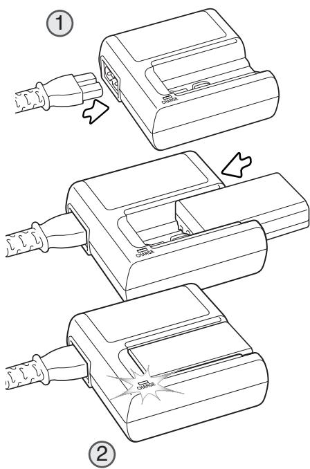 KONICA MINOLTA DIMAGE A200 - CHARGING THE BATTERY - 1