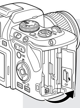 KONICA MINOLTA DIMAGE A200 - INSERTING AND CHANGING A MEMORY CARD - 2