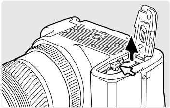 KONICA MINOLTA DIMAGE A200 - INSTALLING AND CHANGING THE BATTERY - 3