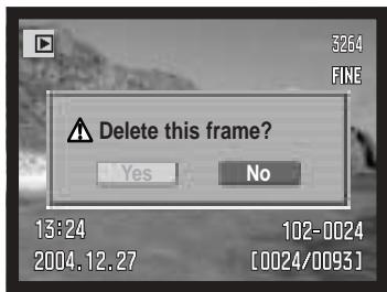 KONICA MINOLTA DIMAGE A200 - DELETE CONFIRMATION - 1