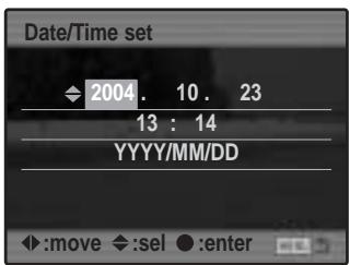 KONICA MINOLTA DIMAGE A200 - SETTING THE DATE AND TIME - 3
