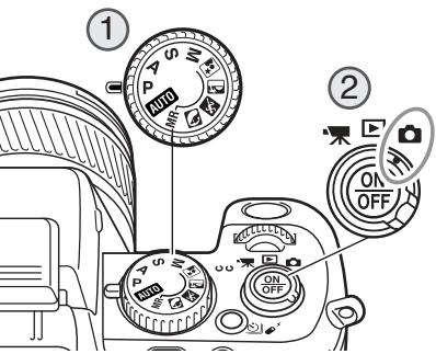 KONICA MINOLTA DIMAGE A200 - SETTING THE CAMERA TO RECORD IMAGES AUTOMATICALLY - 1