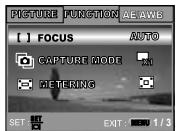 KONICA MINOLTA DIMAGE E500 - Camera Menu - 3