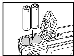 KONICA MINOLTA DIMAGE E500 - Installing the Batteries - 1