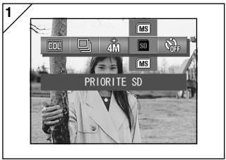 KONICA MINOLTA DIMAGE G400 - Réglage de la mémoire prioritaire - 1