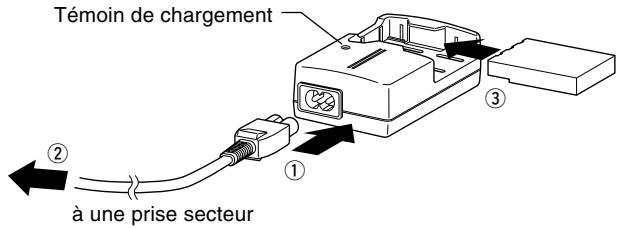 KONICA MINOLTA DIMAGE G400 - Mise en charge de la batterie - 1