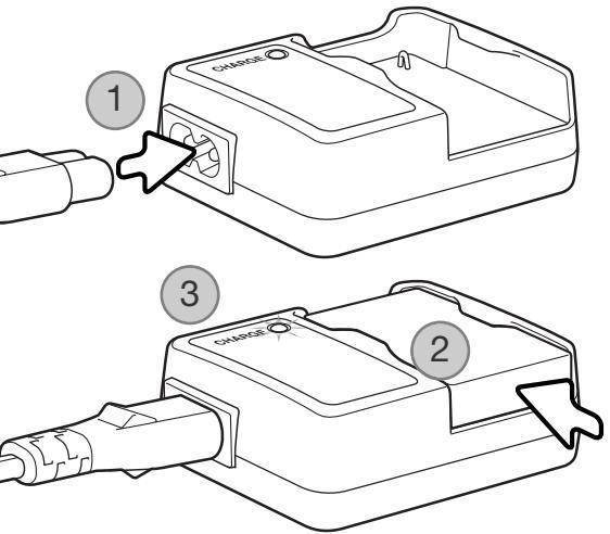 KONICA MINOLTA DIMAGE G530 - Pour commencer Charge de la baterie - 1