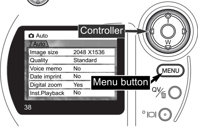 KONICA MINOLTA DIMAGE S304 - NAVIGATING THE AUTO-RECORDING MODE MENU - 5
