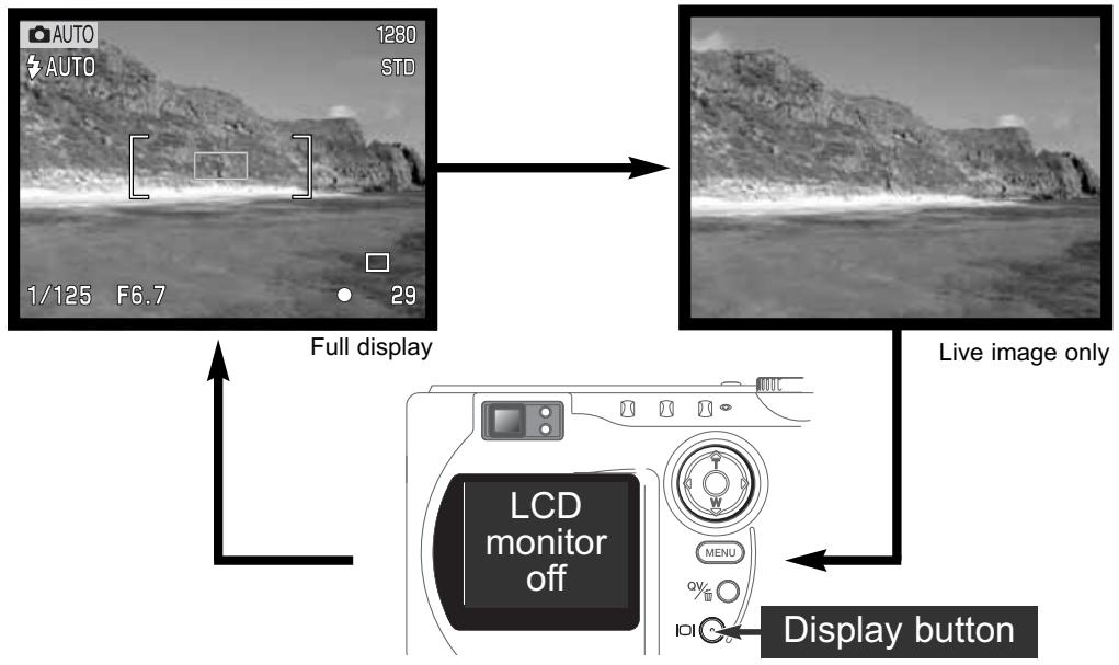 KONICA MINOLTA DIMAGE S304 - DISPLAY BUTTON - RECORDING MODE - 1