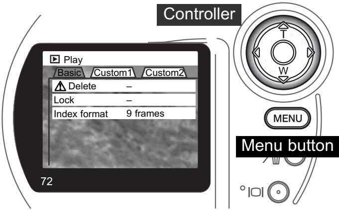 KONICA MINOLTA DIMAGE S304 - NAVIGATING THE PLAYBACK-MODE MENU - 5