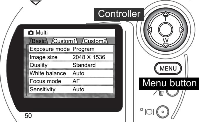 KONICA MINOLTA DIMAGE S304 - NAVIGATING THE MULTI-FUNCTION RECORDING MODE MENU - 6