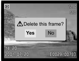 KONICA MINOLTA DIMAGE S304 - Once deleted, an image cannot be recovered. Care should always be taken when deleting images. - 3