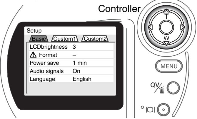 KONICA MINOLTA DIMAGE S404 - NAVIGATING THE SETUP MENU - 5