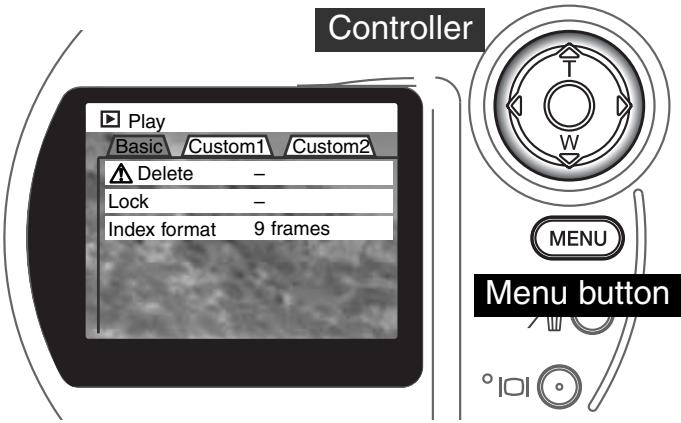 KONICA MINOLTA DIMAGE S404 - NAVIGATING THE PLAYBACK-MODE MENU - 5