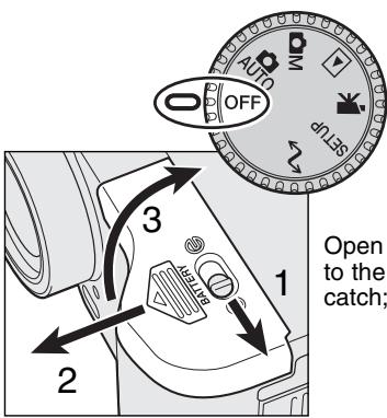 KONICA MINOLTA DIMAGE S404 - CHANGING BATTERIES - 1