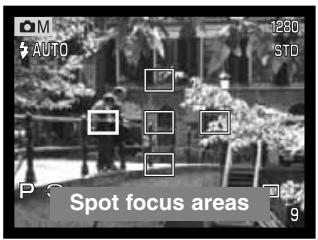 KONICA MINOLTA DIMAGE S404 - AUTOFOCUS AREAS AND CONTROL - 3