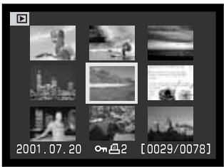 KONICA MINOLTA DIMAGE S404 - CHANGING THE INDEX PLAYBACK FORMAT - 1