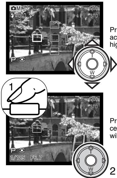KONICA MINOLTA DIMAGE S414 - AUTOFOCUS AREAS AND CONTROL - 3