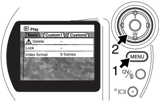 KONICA MINOLTA DIMAGE S414 - NAVIGATING THE PLAYBACK-MODE MENU - 6