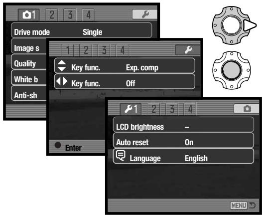 KONICA MINOLTA DIMAGE X1 - NAVIGATING THE SETUP MENU - 1