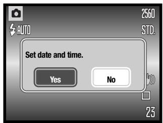 KONICA MINOLTA DIMAGE X1 - SETTING THE DATE AND TIME - 2