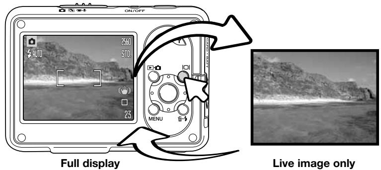 KONICA MINOLTA DIMAGE X1 - DISPLAY BUTTON - RECORDING MODE - 1