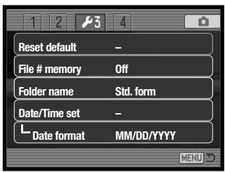 KONICA MINOLTA DIMAGE X1 - Index to menu functions - 1