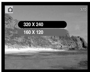 KONICA MINOLTA DIMAGE X20 - MAIN MENU NAVIGATION - MOVIE-MODE - 7