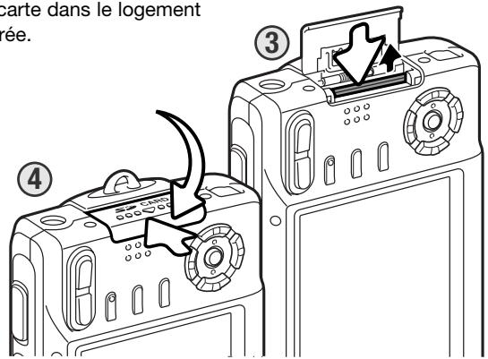 KONICA MINOLTA DIMAGE X60 - INSTALLATION ET RETRAIT D'UNE CARTE MÉMOIRE - 3