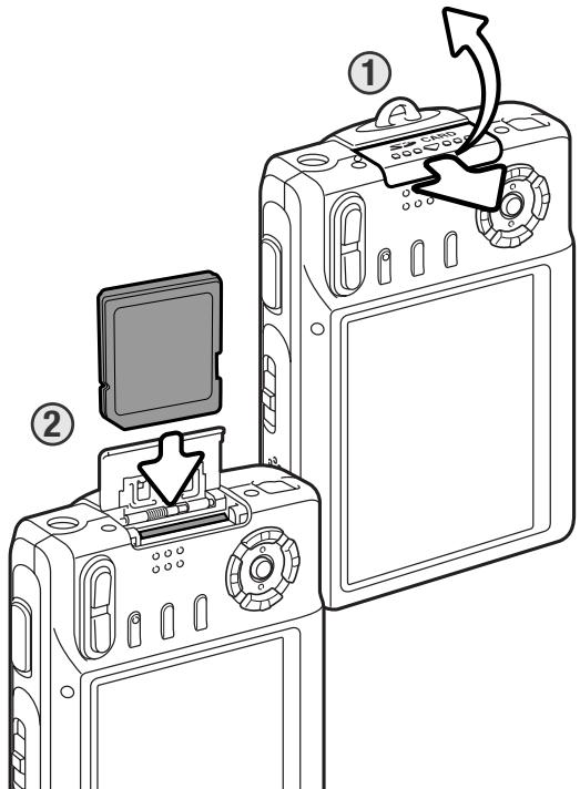 KONICA MINOLTA DIMAGE X60 - INSTALLATION ET RETRAIT D'UNE CARTE MÉMOIRE - 2