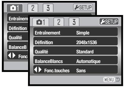 KONICA MINOLTA DIMAGE XG - OUVERTURE DU MENU RÉGLAGES - 1