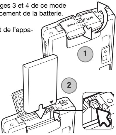 KONICA MINOLTA DIMAGE XG - PRÉPARATION ET MISE EN ROUTE INSERTION DE LA BATTERIE LITHIUM-ION - 1