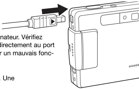 KONICA MINOLTA DIMAGE XG - CONNEXION DE L'APPAREIL EN MODE TÉLÉCOMMANDÉ - 2