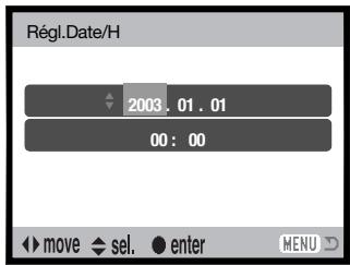 KONICA MINOLTA DIMAGE XG - RÉGLAGE DE LA DATE ET DE L'HEURE - 7