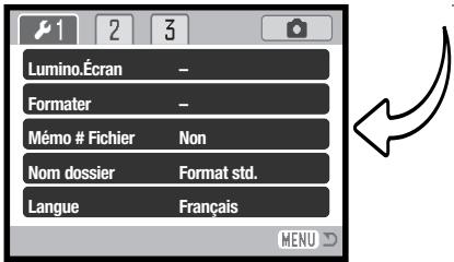 KONICA MINOLTA DIMAGE XG - OUVERTURE DU MENU RÉGLAGES - 4