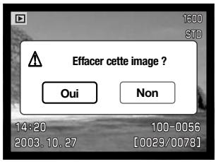 KONICA MINOLTA DIMAGE XG - Effacement d'une image individuelle - 3