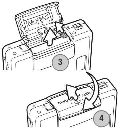 KONICA MINOLTA DIMAGE XG - PRÉPARATION ET MISE EN ROUTE INSERTION DE LA BATTERIE LITHIUM-ION - 2