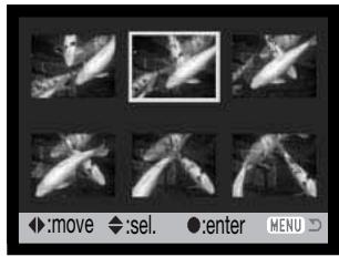 KONICA MINOLTA DIMAGE Z20 - Frame-selection screen - 1