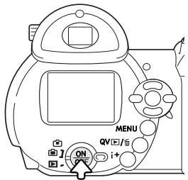 KONICA MINOLTA DIMAGE Z20 - Turning on the camera and displays - 1